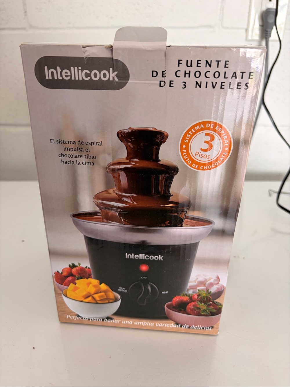 Black 3-Tier Chocolate Fountain